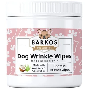 Barkos Pet Supplies Wrinkle Wipes for Dogs | Bulldog, French Bulldog, Pug, En... - Picture 1 of 7