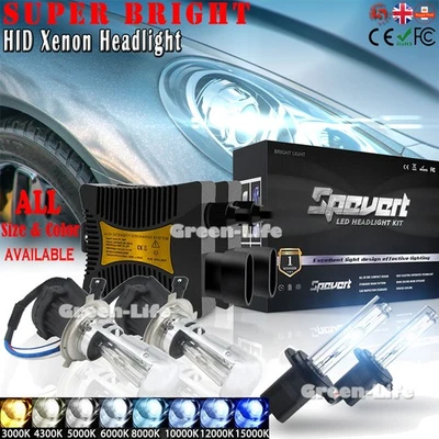 Xenon Headlight Conversion HID KIT 12V 55W H1/H4/H7/H8/H9/H11/9005/9006/HB3/HB4 - Image 1 of 4