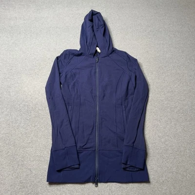 Chaqueta de Buceo Lululemon Mujer 6 Azul Cremallera Completa Atletismo Cremallera Completa Gimnasio Yoga Foto 1 de 4