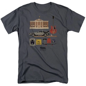 Back To The Future Items Licensed Adult T-Shirt - Picture 1 of 2