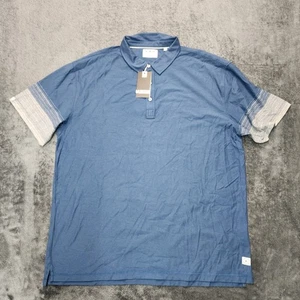 NWT Linksoul Shirt Men's Ink Blue Golf Polo Shirt LS1204 Casual Size 2XL - Picture 1 of 12