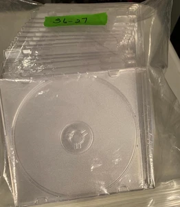 Lot of 20 Empty CD/DVD Clear Plastic Cases - LOT36-27 - Picture 1 of 1