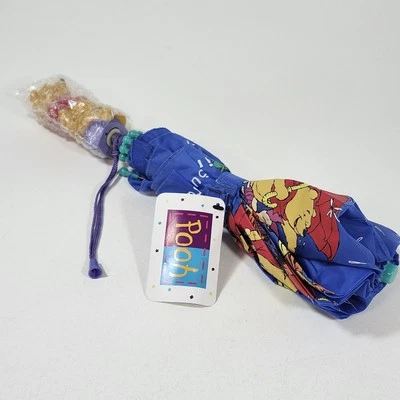 Paraguas Winnie the Pooh Nuevo Plegable Figura de Lluvia Mango Nylon Miel Pot Points Foto 1 de 4