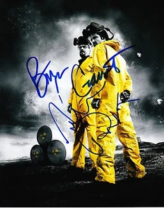 Aaron Paul & Bryan Cranston Autographe Breaking Autographe - Picture 1 of 1