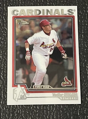 🔥YADIER MOLINA 2004 TOPPS CHROME ROOKIE CARD!🔥STL CARDINALS - Image 1 of 2