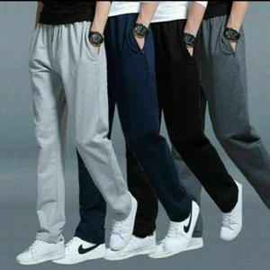 Mens Fleece Tracksuit Jogging Bottoms Joggers Casual Style Track Trousers Pants - Picture 1 of 5