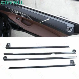 Fit BMW X5 G05 2019-21 Carbon Fiber Steel Inner Window Molding Trim Decor Strip - Picture 1 of 9