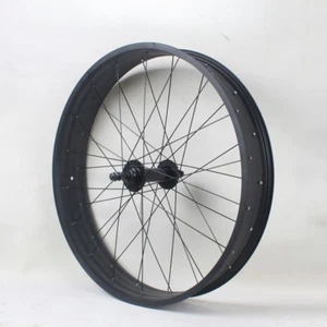 26X4.0 Tire Snow Bike Wheel Set Wide Rim ATV Fat Bike 36 Holes Disc Brake Wheels - Picture 1 of 17