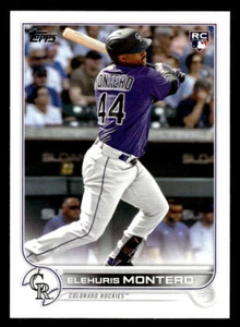 2022 Topps Update #US110 Elehuris Montero Rookie Card Colorado Rockies - Picture 1 of 2