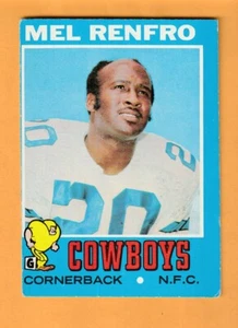 Mel Renfro Dallas Cowboys 1971 Topps #118 Salón de la fama Oregon Ducks - Imagen 1 de 2