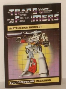 LOTE MANUAL DE INSTRUCCIONES G1 TRANSFORMER DECEPTICON MEGATRON # 4 "DEFECTUOSO" - Imagen 1 de 1