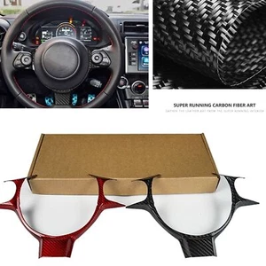 For 2017-2022 Toyota 86 Subaru Steering Wheel Trim Panel Carbon Fiber Black - Picture 1 of 7