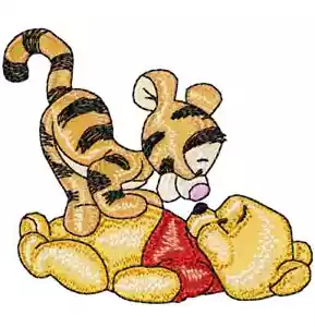 MACCHINA RICAMO DISEGNI USB - DISNEY'S BABY POOH & FRIENDS DISEGNI 4X4 BAMBINI - Foto 1 di 4