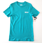  T-Shirt Reef Herren Größe S Holzwagen Auto Grafik kurzärmelig Rundhalsausschnitt blaugrün
