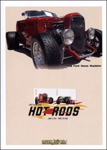 Sc. 4909a Hot Rods Carte Drago FDC - Deuce con timbro postale a colori - Foto 1 di 1