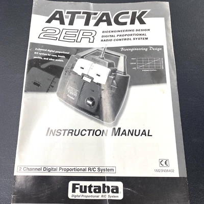 Futaba Attack 2ER R/C Transmitter User Manual Sheet OZRC #9 ML1179 - Bild 1 von 2