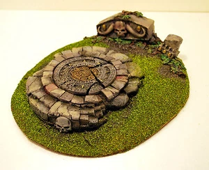 Warhammer Fantasy/Age of Sigmar ARCANE JUNGLE HILL SCENERY PRO PAINTED - Picture 1 of 1