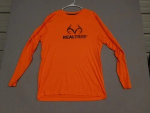 Men's Hunters Neon Orange REALTREE Long Sleeve Lightweight Shirt Sz XL - Picture 1 of 5