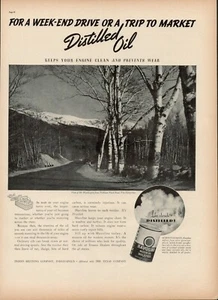 1938 Havoline Motor Oil Like Clouds Distilled Week-End Drive Vintage Print Ad - Picture 1 of 8