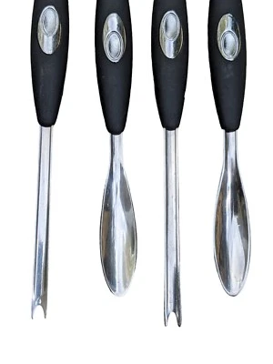 OXO Selecciones de mariscos Cuchara Buen agarre Langosta Cangrejo Ostra Mejillones Entremeses 4 Foto 1 de 4