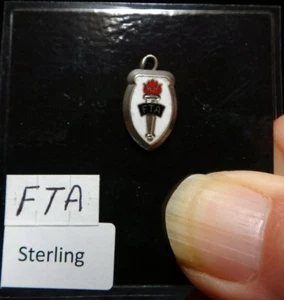 FTA Vintage Sterling Silver 925 Brooch .25"x.75" Flame Pin Torch - Picture 1 of 2