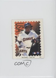 1996 Pro Stamps Stickers Cut Sheet Barry Bonds #052