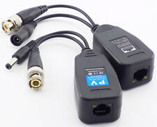 1 paire CCTV vidéo passive Balun Power HDTVI/CVI/AHD/CVBS NEUF DANS SA BOÎTE à CAT5 RJ45