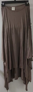 Blusa marrón con dobladillo alto-bajo túnica talla única para mujer - Imagen 1 de 7