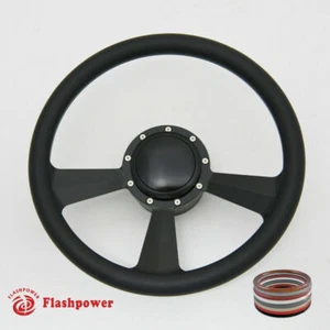 Volante Billet 15,5" negro envoltura completa GMC Chevy - Imagen 1 de 9