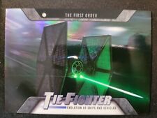 2016 Topps Star Wars Evolution Ships Vehicles TIE Fighter FOIL card #ev-6