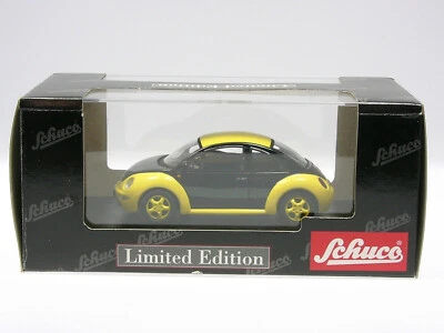 VW NEW BEETLE YELLOW & BLACK 1997 SCHUCO 04538 1/43 COCCINELLE JAUNE & NOIRE - Photo 1/3