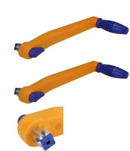 2 x Manijas de cabrestante de hoja 10" Bloqueo en manijas de cabrestante de yate flotante 250 mm - Imagen 1 de 4