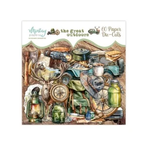 The Great Outdoor Papel Troquelado Efímero - Papeles Mintay 60/pk Campamento Libro de Recortes - Imagen 1 de 2