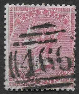 MMK Philately: GB SG #66 Scott #26 Used 4d Rose Queen Victoria SCV $125 - Picture 1 of 2