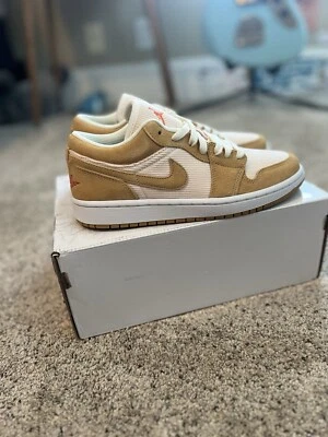 Nuevo En Caja Para Mujer Air Jordan 1 Low SE Talla 8 Cordel/Naranja-Cuarzo Foto 1 de 4