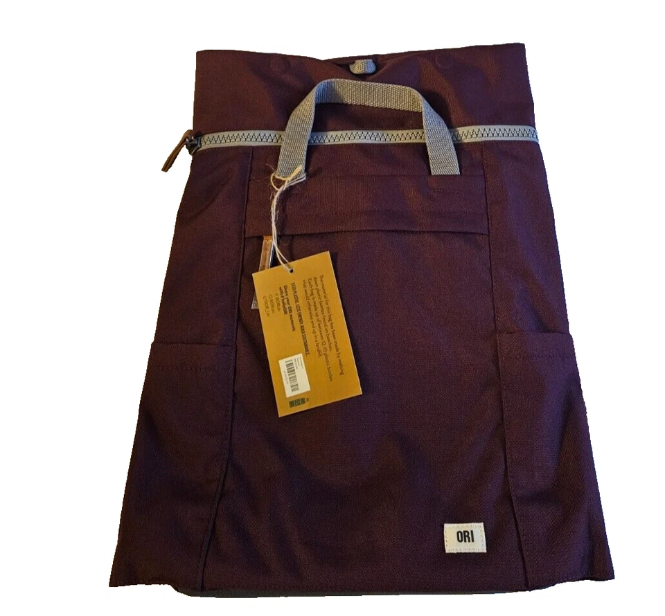 Bolso/mochila de lona reciclada Ori London Company rojo Siena capacidad 14 litros Foto 1 de 4