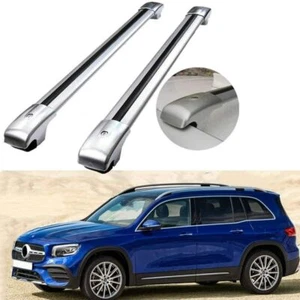 2Pcs Aluminum Roof Rail Rack Cross Bars Crossbar Fit For Benz GLB X247 2020-2025 - Picture 1 of 6