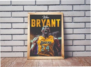 Kobe Bryant Black Mamba Lakers Poster/Print Wall Art Abstract Picture - Picture 1 of 1