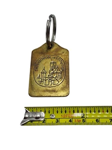 Vintage Smithsonian Institution Schlüsselanhänger Messinganhänger Metall Schlüsselring - Bild 1 von 2