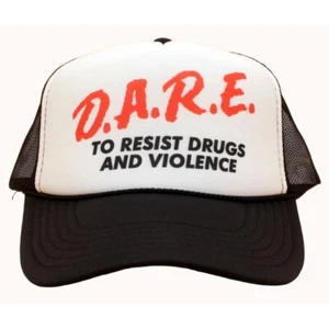 D.A.R.E Trucker Cap - 90s DARE Hat, Drug Abuse Resistance Education - Picture 1 of 4