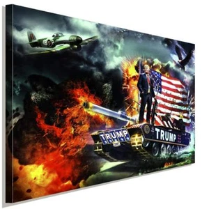 Trump Sieg Präsident Amerika Leinwandbild AK Art Wanddeko Wandbild MadeinGermany - Bild 1 von 5
