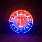 17"x17" Texas Baseball Store Bar style vintage salle panneau néon personnalisé verre réel