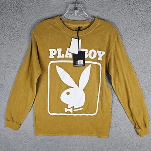 Playboy Nordstrom Long sleeve Shirt Pullover Logo Cotton Unisex S NWT - Picture 1 of 9