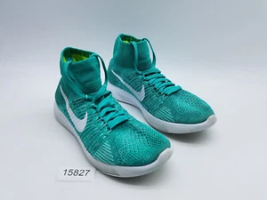 Nike Lunarepic Flyknit High Top Women's Size 9 Running Shoes Clear Jade - Picture 1 of 12