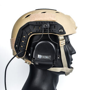 WADSN Hi-Threat Tier 1 headset with helmet adapter Ver.2 - BLACK (WZ171)