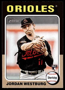 2024 Topps Heritage #229 Jordan Westburg Rookie Baltimore Orioles - Picture 1 of 2