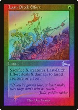 Last-Ditch Effort FOIL Urza's Legacy PLD Red Uncommon MAGIC MTG CARD ABUGames