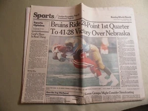 Omaha World Herald Sports Section / September 11 1988 / Nebraska Huskers - Picture 1 of 2