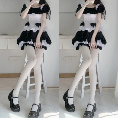Japanese Lolita Girls Velvet Pantyhose Stockings Cosplay JK Uniform School Socks - Image 1 of 3