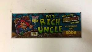 IGT I-Game top glass "My Rich Uncle" - Picture 1 of 1